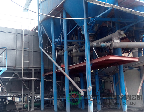 彭州客戶水泥均化系統混料機使用現場 彭州客戶水泥均化系統混料機使用現場